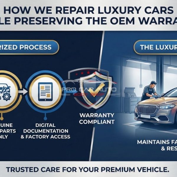 How We Repair Luxury Cars Without Losing OEM Warranty