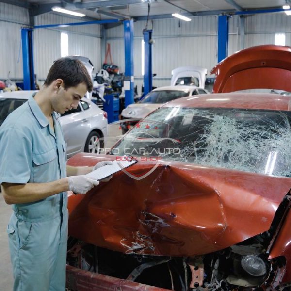 Collision repair insurance claim step by step