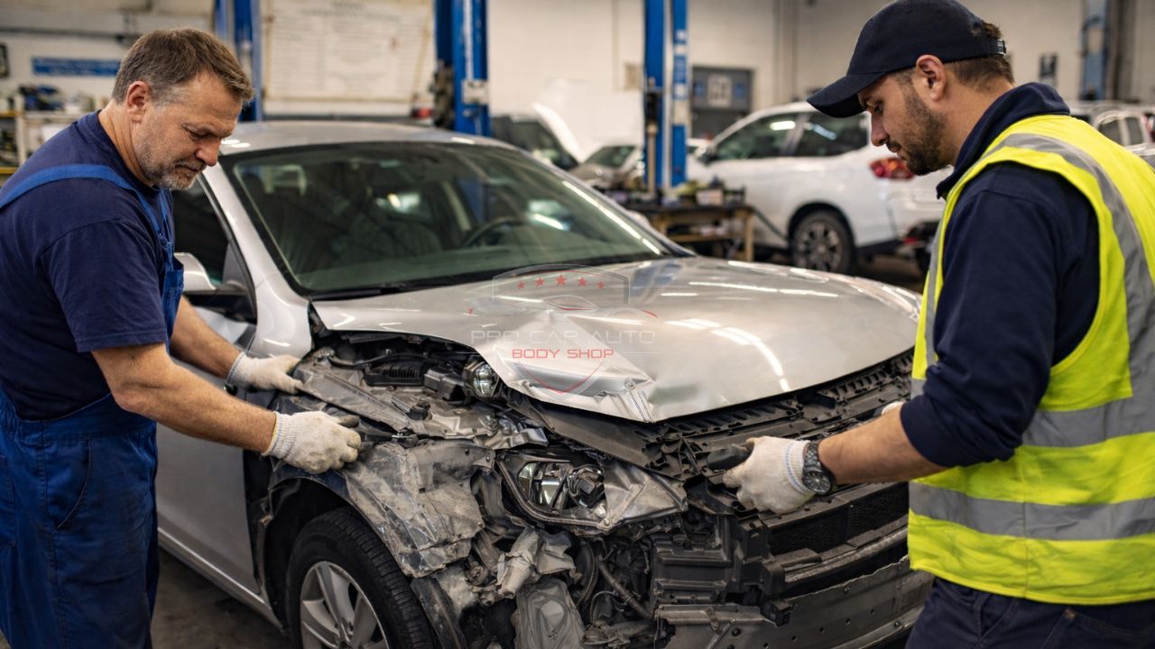 Independent auto body shop insurance claim