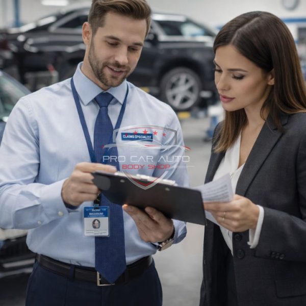 Who handles insurance claims for car repairs