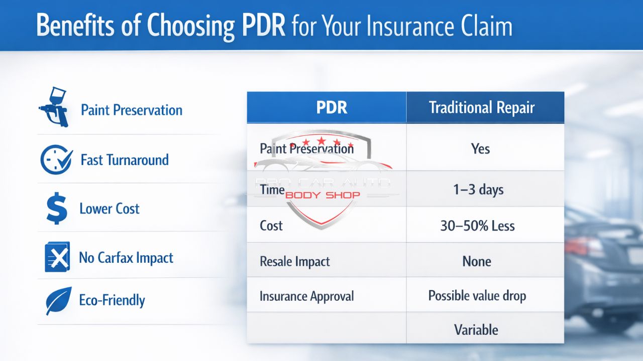 Benefits of Choosing PDR for Your Insurance Claim