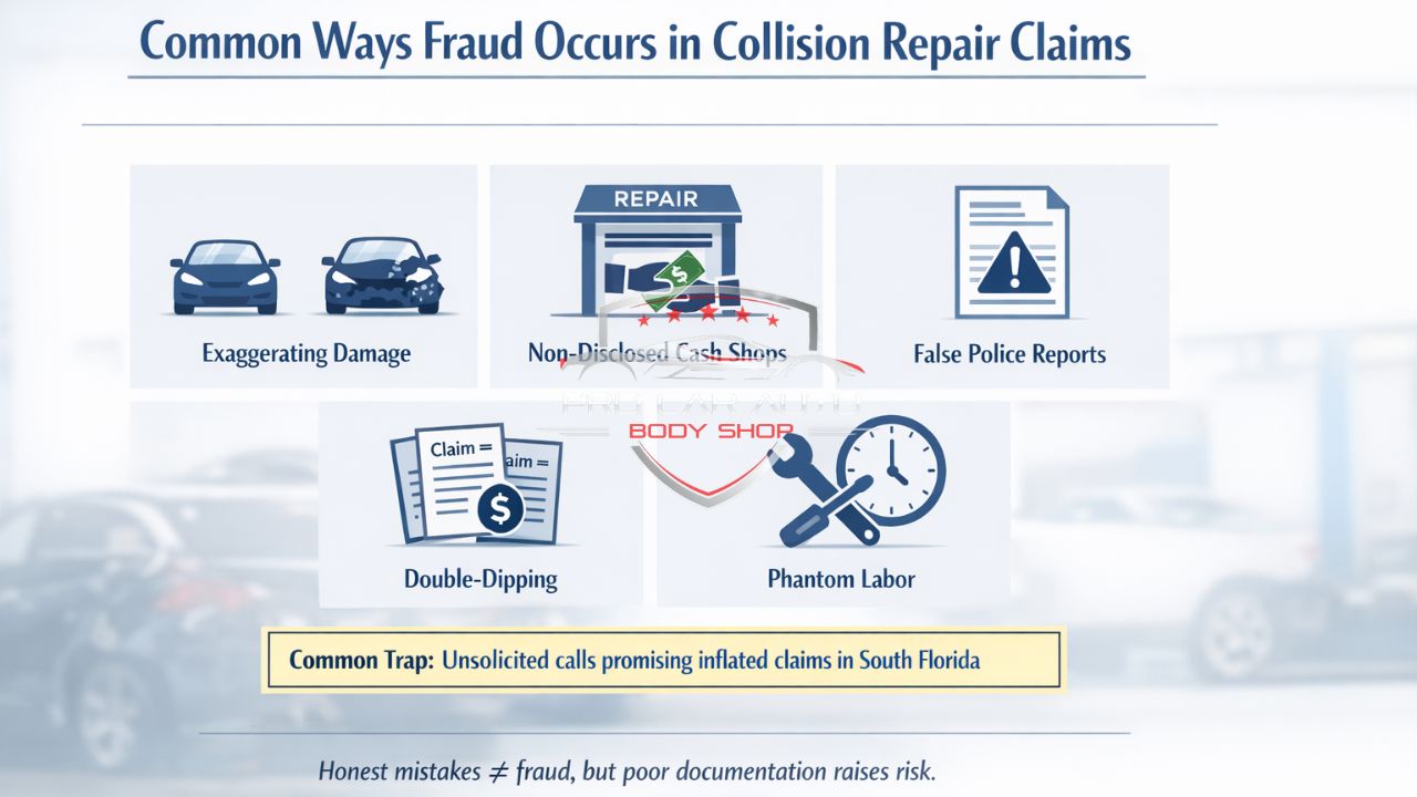 Common Ways Fraud Occurs in Collision Repair Claims