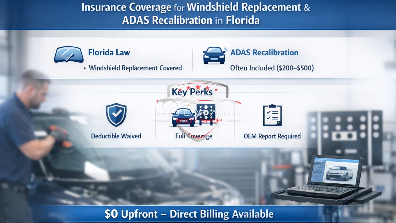 Insurance Coverage for Windshield Replacement & ADAS Recalibration in Florida