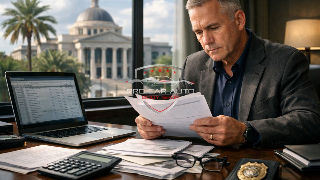 Florida insurance fraud felony penalties are severe: up to 30 years prison for claims over $100K  Learn auto claim risks, staging accident penalties, and how legitimate Pompano Beach shops like Pro Car protect you from fraud charges in 2026 