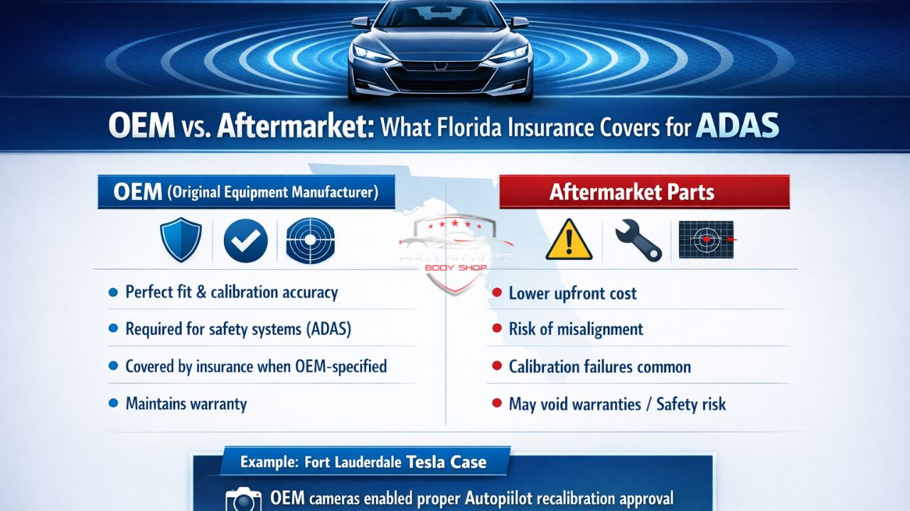 OEM vs. Aftermarket: What Florida Insurance Covers for ADAS
